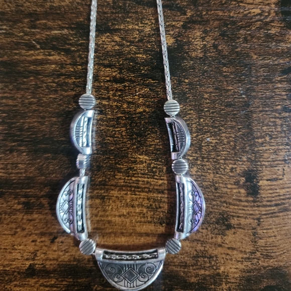 Brighton Silver and Turquoise Necklace - Picture 6 of 6